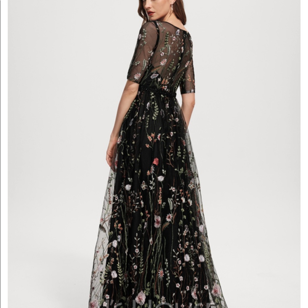 Formal floral maxi. Bought for prom. She wore another dress.